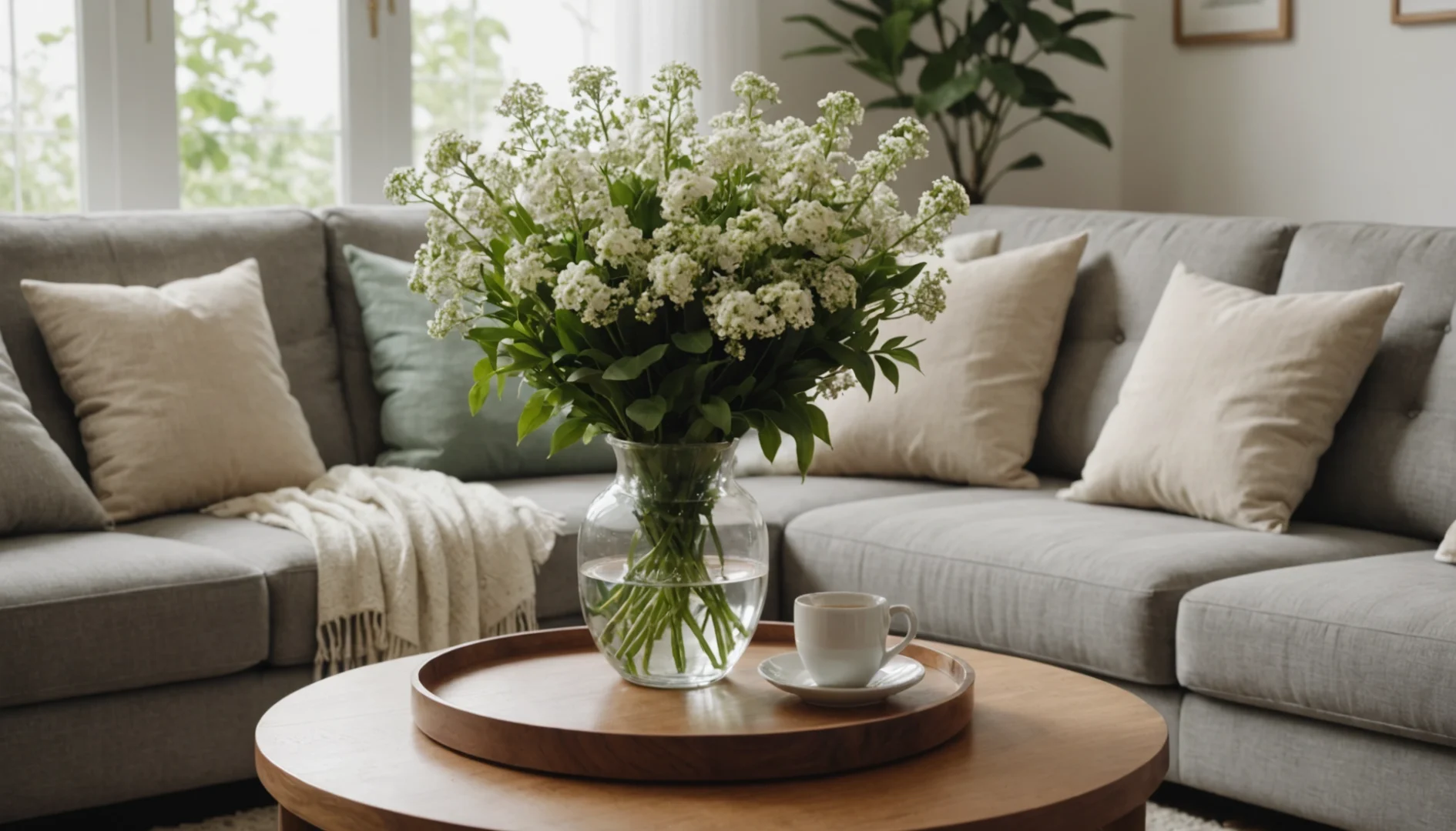 plantes avec petites fleurs blanches